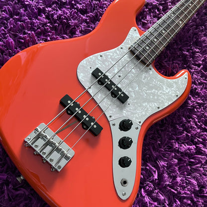 1999-2002 Fender JB-62 Jazz Bass '62 Reissue (Fiesta Red) (CIJ)