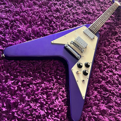 Late 1970s Greco Japan FV-600 Flying V (Refinished Purple Sparkle)