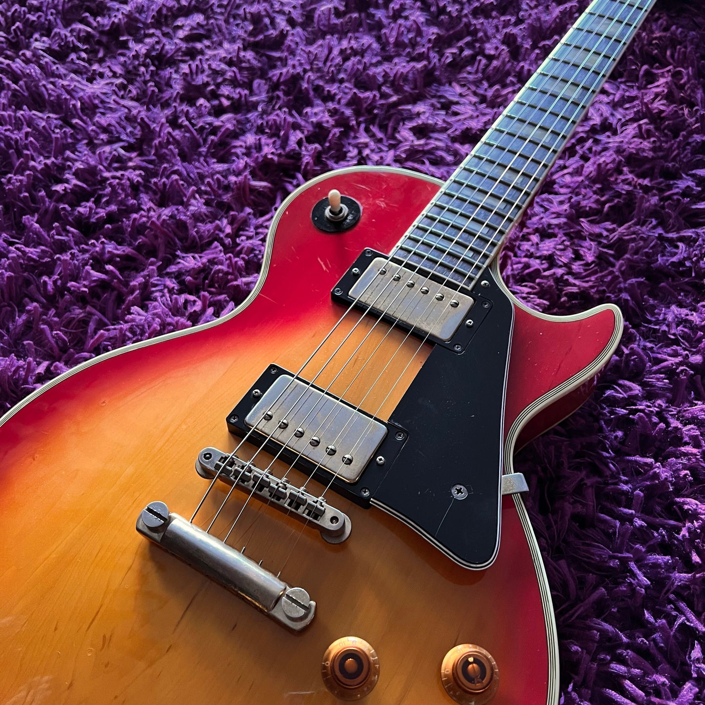 1982 Greco EGC68-50 Les Paul Custom Cherry Sunburst