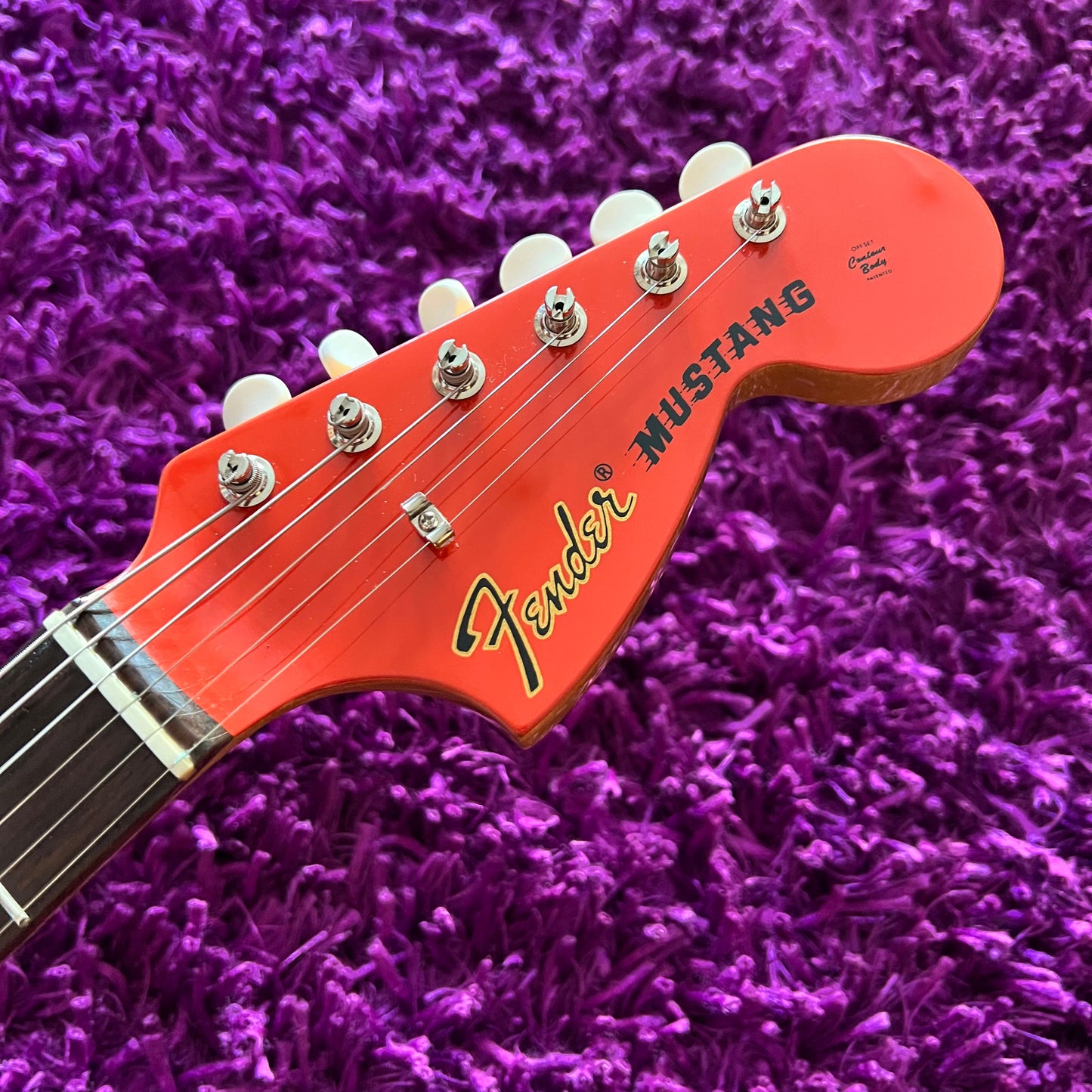 2012 Fender Competition Mustang MG-73/CO '73 Reissue Fiesta Red Matching Headstock (MIJ)