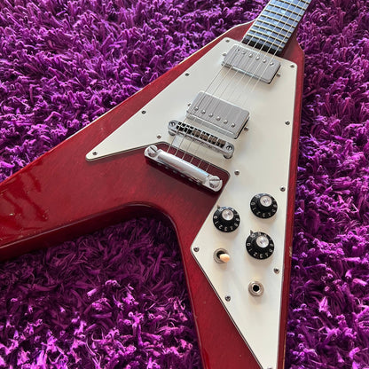 1978 Greco Japan FV-600 Flying V (Cherry Red) (w/ OHSC)