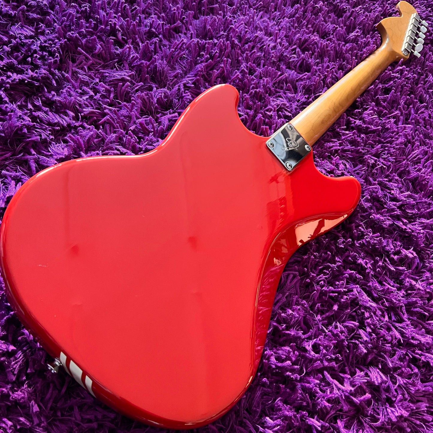 2012 Fender Competition Mustang MG-73/CO '73 Reissue Fiesta Red Matching Headstock (MIJ)