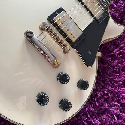 1999 Epiphone (by Gibson) Les Paul Custom White (Korean Unsung) (w/ HSC)