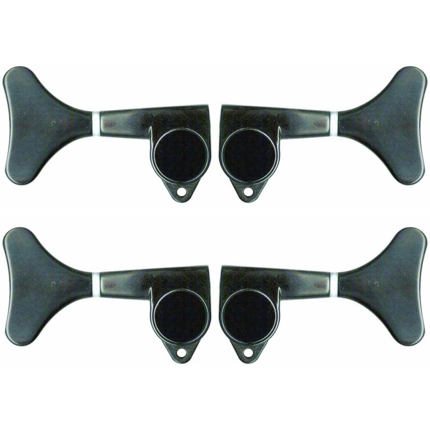 Custom Eagle Machine Heads Bass Guitar Tuning Pegs Black Finish 2-A-Side Ibanez Style