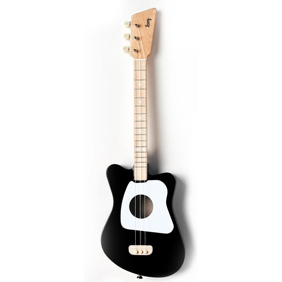 Loog Mini Kids 3-String Acoustic Guitar Black
