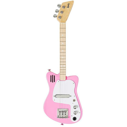 Loog Mini Kids 3-String Electric Guitar Pink