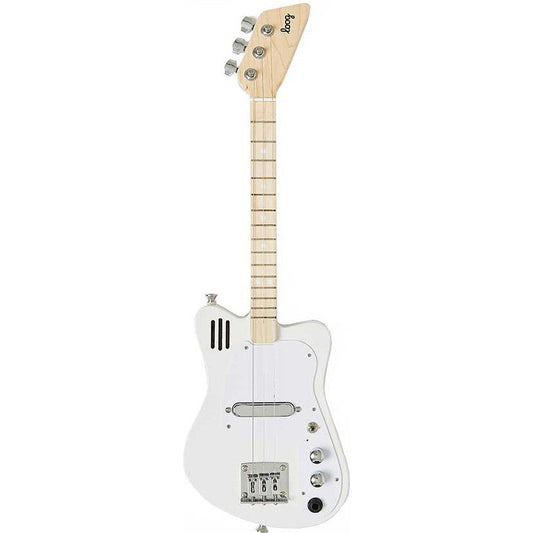 Loog Mini Kids 3-String Electric Guitar White