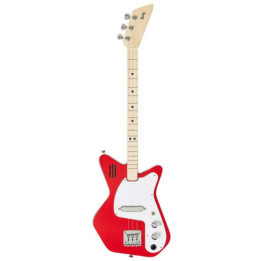 Loog Pro Kids 3-String Electric Guitar Red