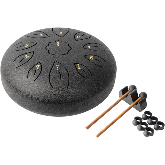 Mano Percussion MPC38BK 8 Inch Tongue Drum – Black