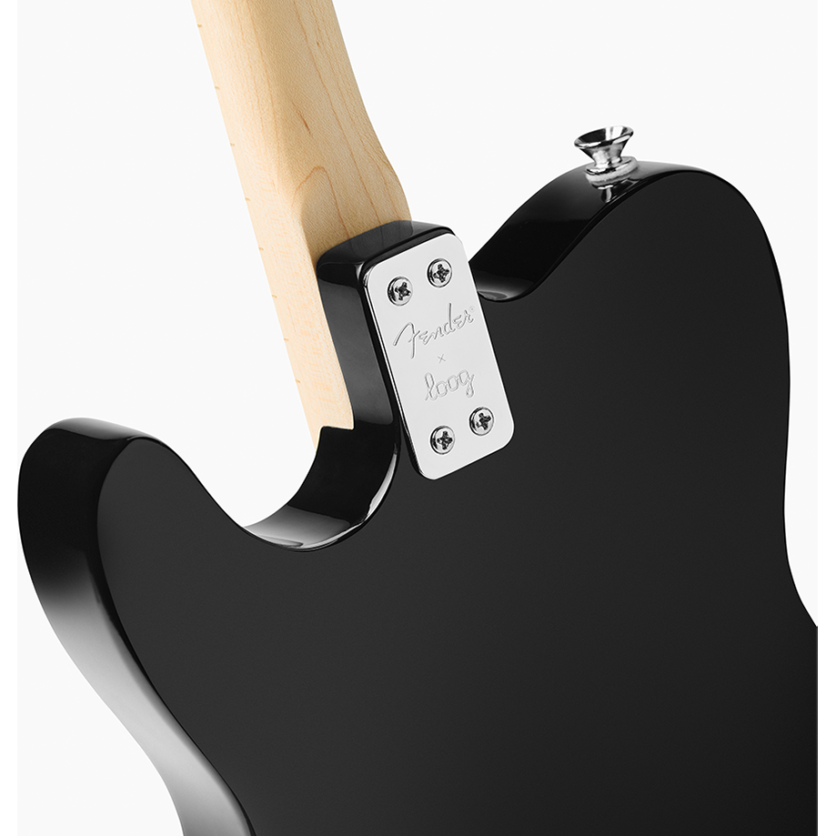 Fender X Loog Telecaster 3-String Electric Guitar Black