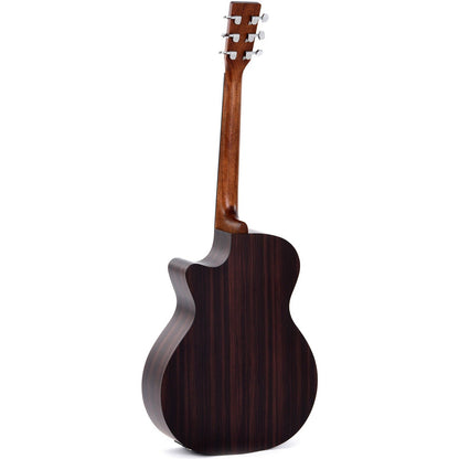 Sigma GTCE Grand OM Acoustic Guitar Cutaway Solid Spruce Top - Tilia Back and Sides - Satin