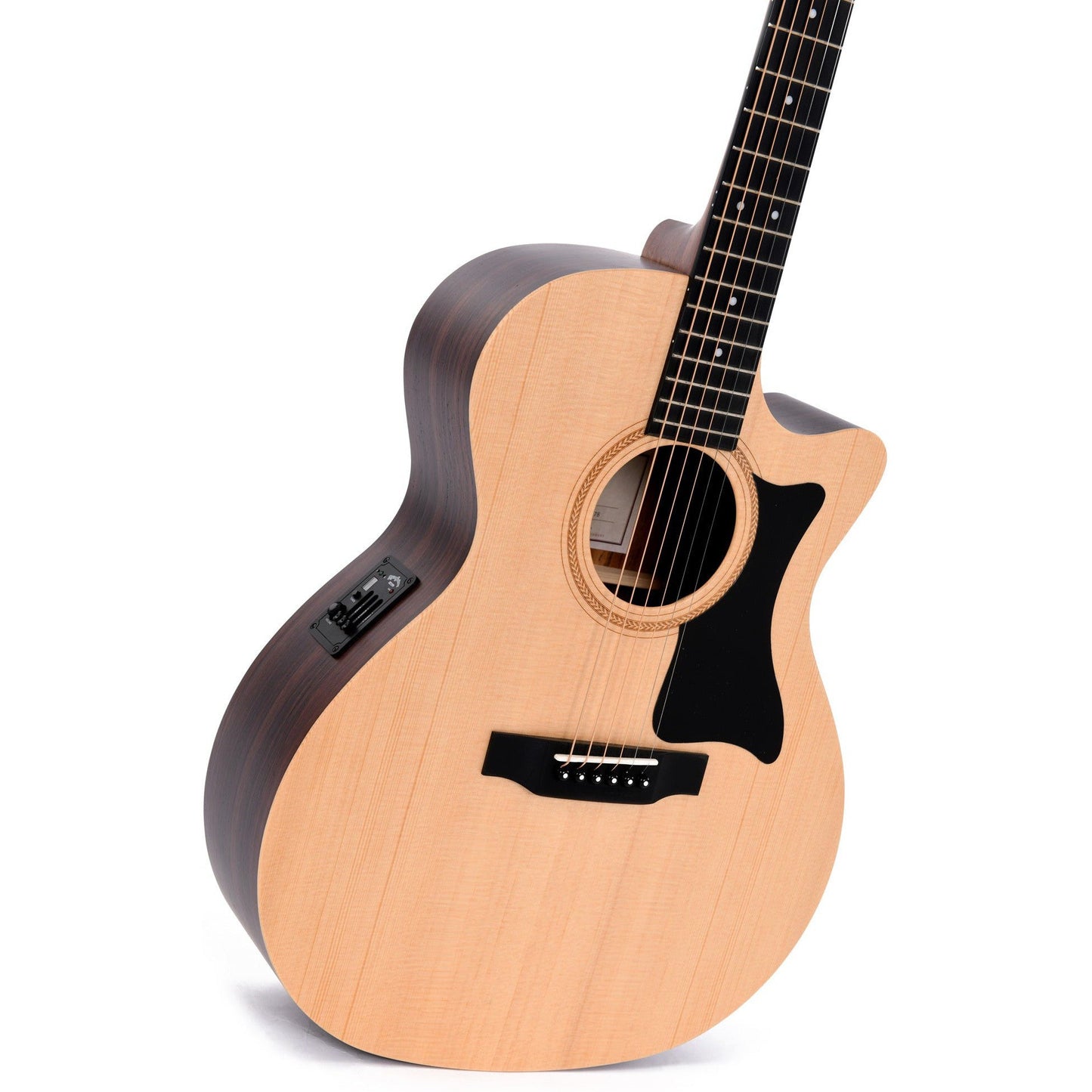 Sigma GTCE Grand OM Acoustic Guitar Cutaway Solid Spruce Top - Tilia Back and Sides - Satin