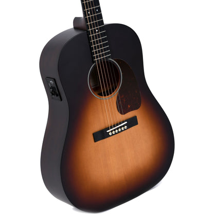 Sigma LM-SGE Dreadnought Acoustic Guitar Slope Shoulder Solid Sitka Spruce Top - Mahogany Back and Sides - Sunburst - Satin