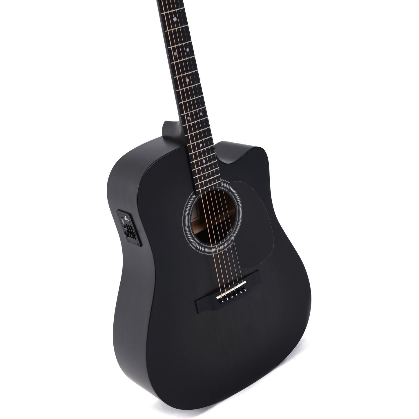 Sigma DMCE-BKB Dreadnought Acoustic Guitar Cutaway Solid Spruce Top Blackburst - Mahogany Back and Sides - Satin