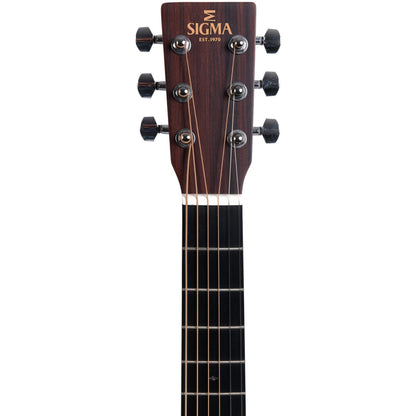 Sigma TM-12 Travel Acoustic Guitar Solid Sitka Spruce Top - Mahogany Back and Sides - Satin