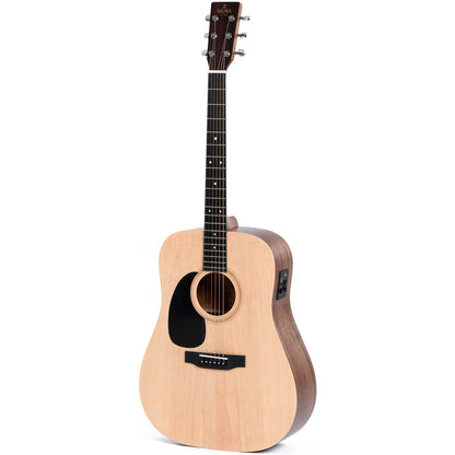 Sigma DMEL Dreadnought Acoustic Guitar Solid Spruce Top - Mahogany Back and Sides - Satin (Left Handed)