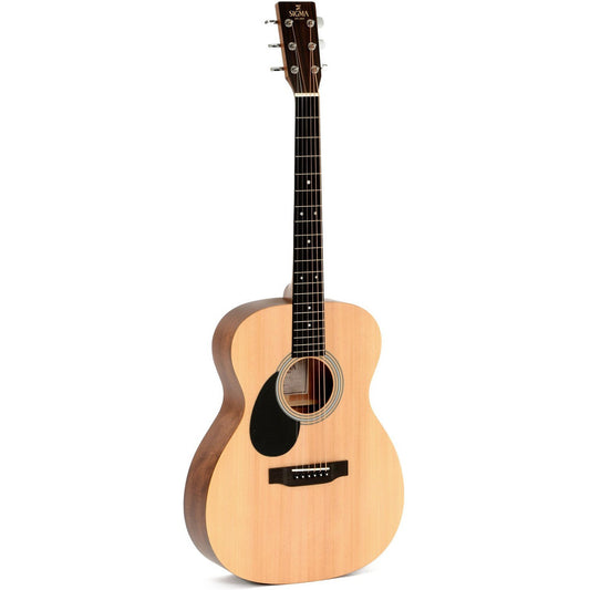 Sigma OMM-STL OM Acoustic Guitar Solid Spruce Top - Mahogany Back and Sides - Satin (Left Handed)