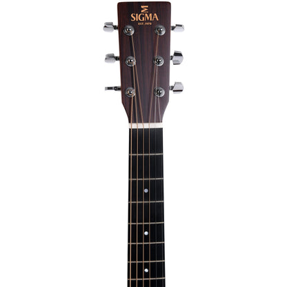 Sigma GMC-1E Grand OM Acoustic Guitar Solid Spruce Top Cutaway - Mahogany Back and Sides - Gloss