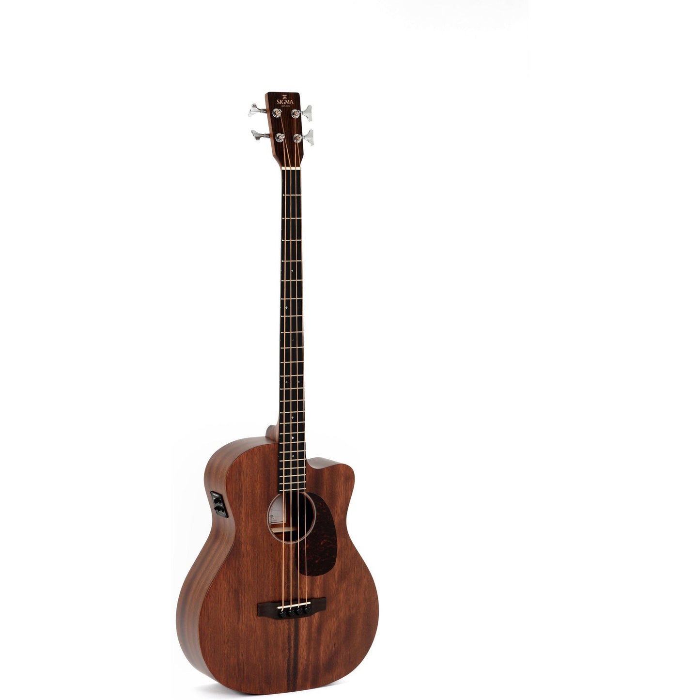 Sigma BMC-15E Acoustic Bass Guitar Solid Mahogany Top Cutaway - Mahogany Back and Sides - Satin