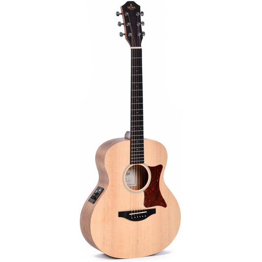 Sigma GSME Short Scale Grand OM Acoustic Guitar Solid Spruce Top - Mahogany Back and Sides - Satin