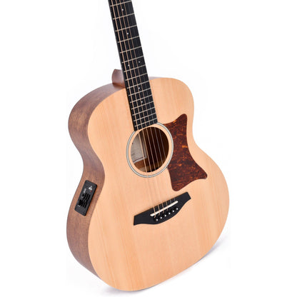 Sigma GSME Short Scale Grand OM Acoustic Guitar Solid Spruce Top - Mahogany Back and Sides - Satin