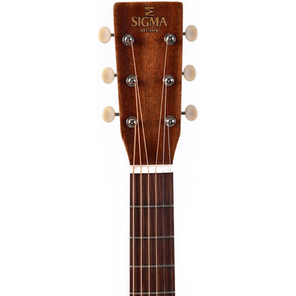 Sigma DM-15E AGED Dreadnought Acoustic Guitar Solid Mahogany Top - Aged - Satin