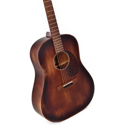 Sigma DJM-15-AGED Dreadnought Acoustic Guitar Slope Shoulder Solid Mahogany Top - Aged - Satin