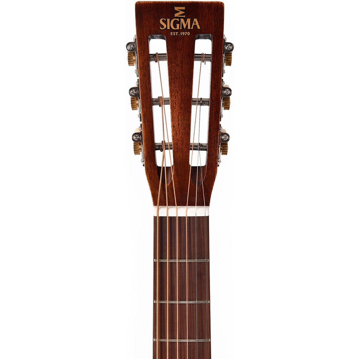 Sigma DJM-15-AGED Dreadnought Acoustic Guitar Slope Shoulder Solid Mahogany Top - Aged - Satin