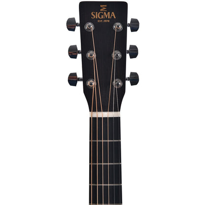 Sigma SOMM-STE OM Acoustic Guitar All Solid Spruce Top and Mahogany Back and Sides - Satin