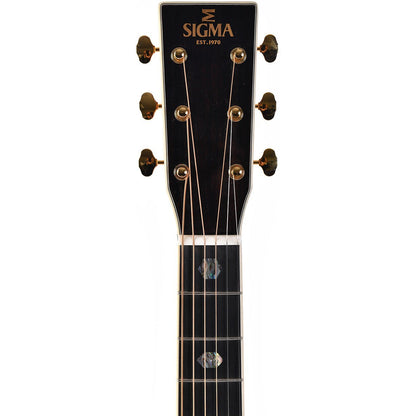 Sigma SDR-45-SB Dreadnought Acoustic Guitar All Solid Sitka Spruce Top and Rosewood Back and Sides - Style 45 Sunburst Gloss