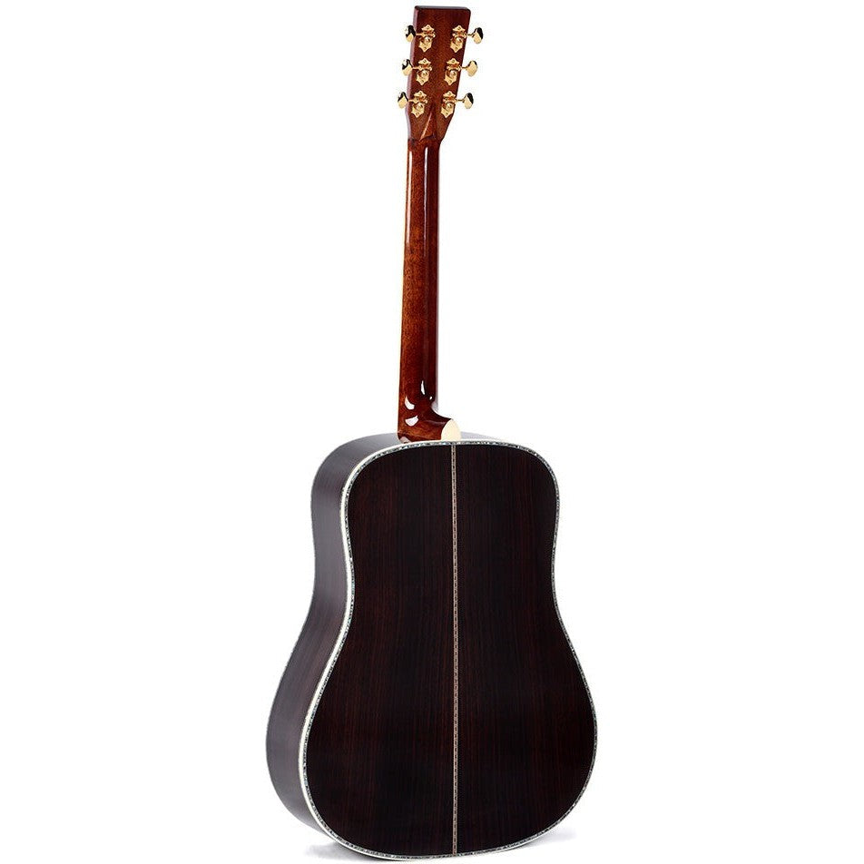 Sigma SDR-45-SB Dreadnought Acoustic Guitar All Solid Sitka Spruce Top and Rosewood Back and Sides - Style 45 Sunburst Gloss