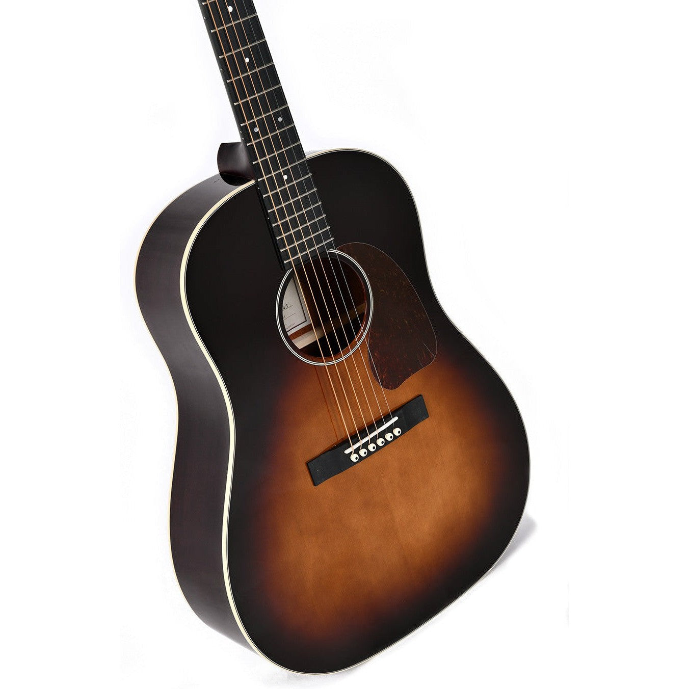 Sigma JM-SG45 Dreadnought Acoustic Guitar Slope Shoulder Solid Sitka Spruce Top - Mahogany Back and Sides - Sunburst - Gloss