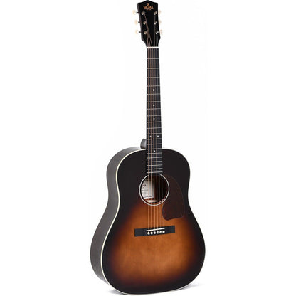 Sigma JM-SG45 Dreadnought Acoustic Guitar Slope Shoulder Solid Sitka Spruce Top - Mahogany Back and Sides - Sunburst - Gloss