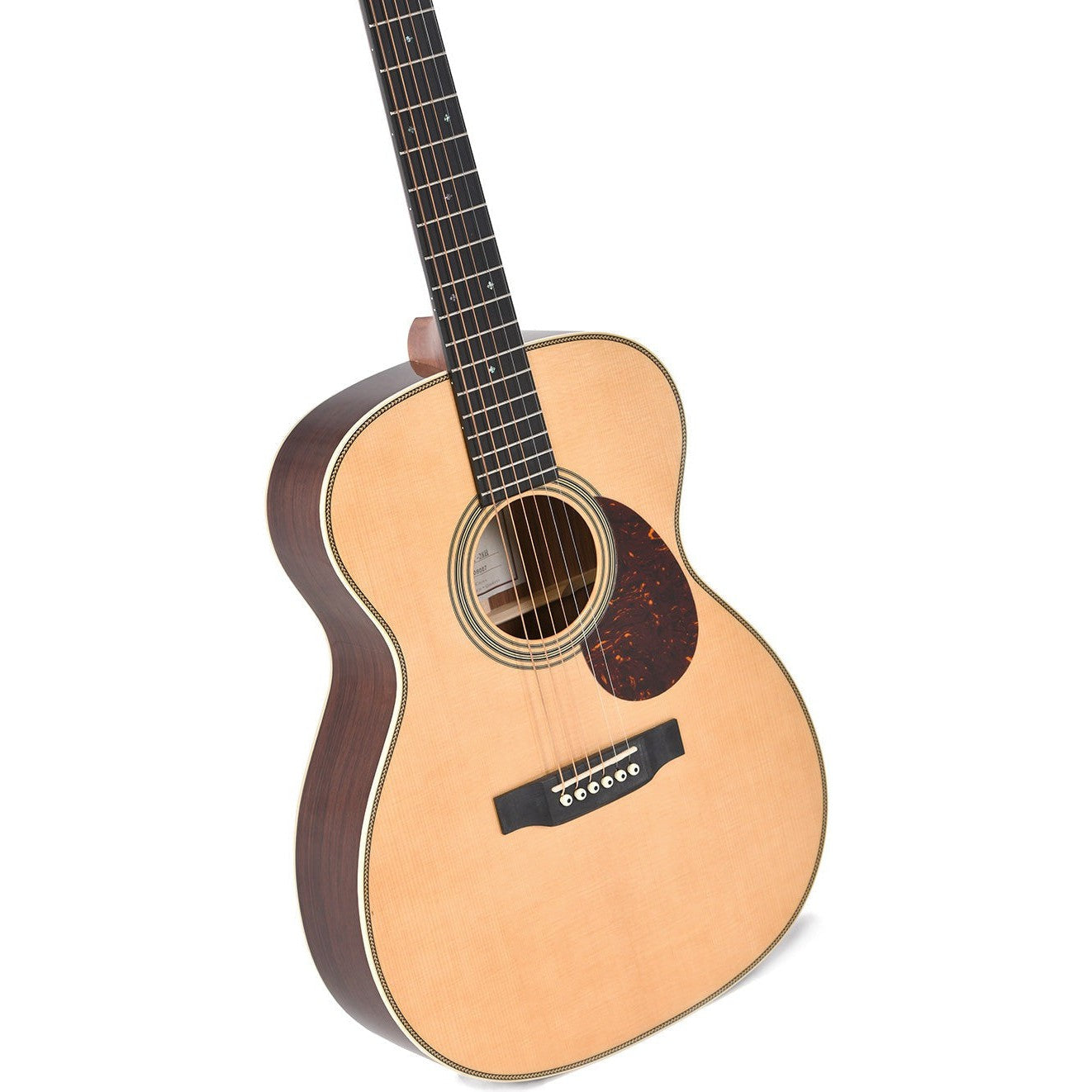 Sigma OMT-28H OM Acoustic Guitar Solid Spruce Top - Tilia Back and Sides - Herringbone - Gloss