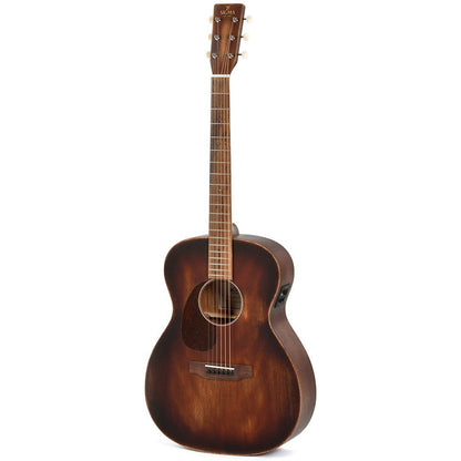 Sigma 000M-15EL-AGED Acoustic Guitar Solid Mahogany Top - Aged - Satin (Left Handed)