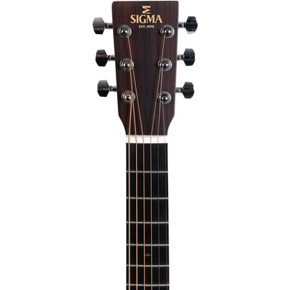 Sigma TM-15 Travel Acoustic Guitar Solid Mahogany Top - Mahogany Back and Sides - Satin