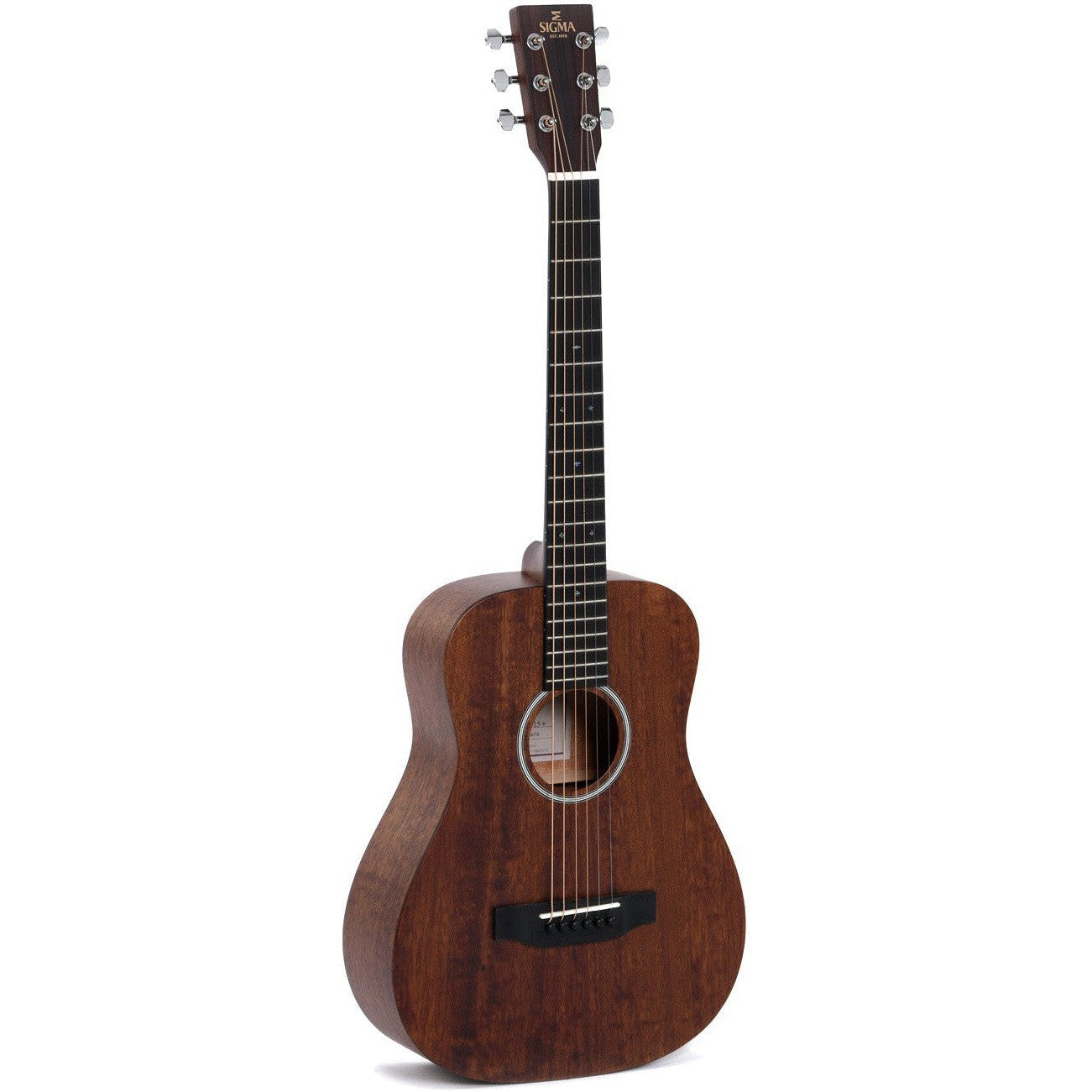 Sigma TM-15 Travel Acoustic Guitar Solid Mahogany Top - Mahogany Back and Sides - Satin