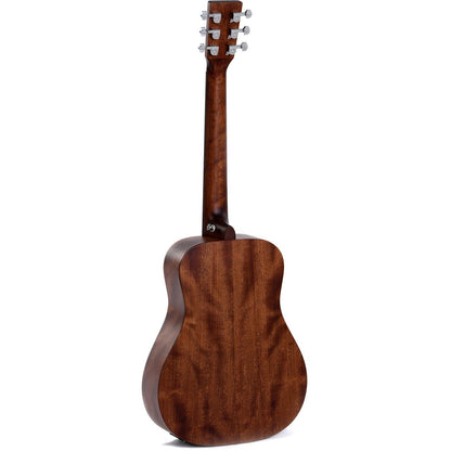 Sigma TM-15E Travel Acoustic Guitar Solid Mahogany Top - Mahogany Back and Sides - Satin