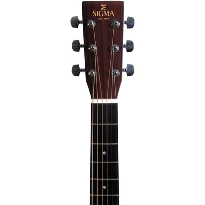 Sigma GMC-STE Grand OM Acoustic Guitar Cutaway Solid Spruce Top - Mahogany Back and Sides - Satin