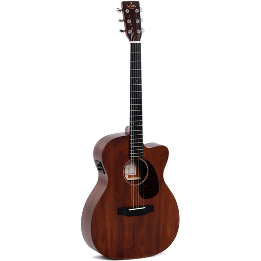 Sigma 000MC-15E Acoustic Guitar Solid Mahogany Top - Cutaway - Satin