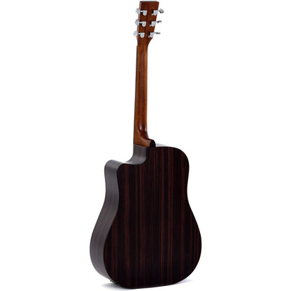 Sigma DTCE Dreadnought Acoustic Guitar Cutaway Solid Spruce Top - Tilia Back and Sides - Satin