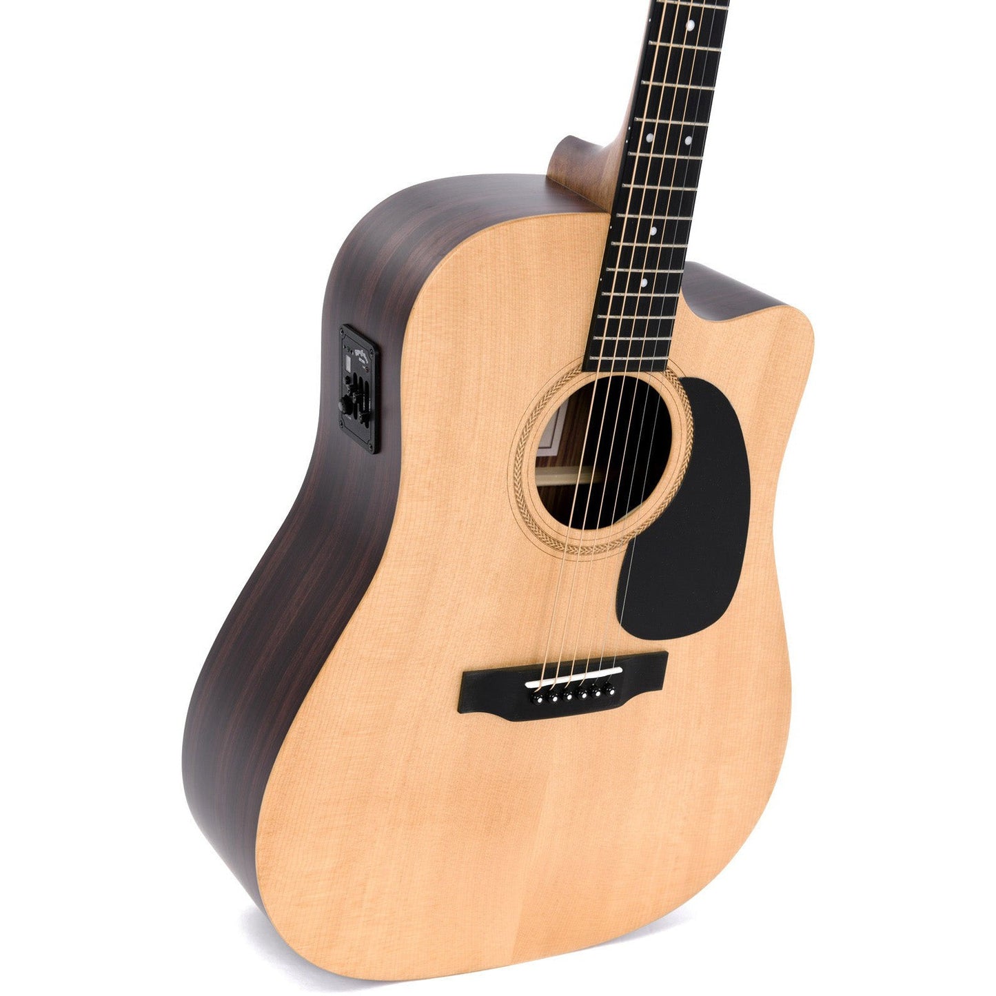 Sigma DTCE Dreadnought Acoustic Guitar Cutaway Solid Spruce Top - Tilia Back and Sides - Satin