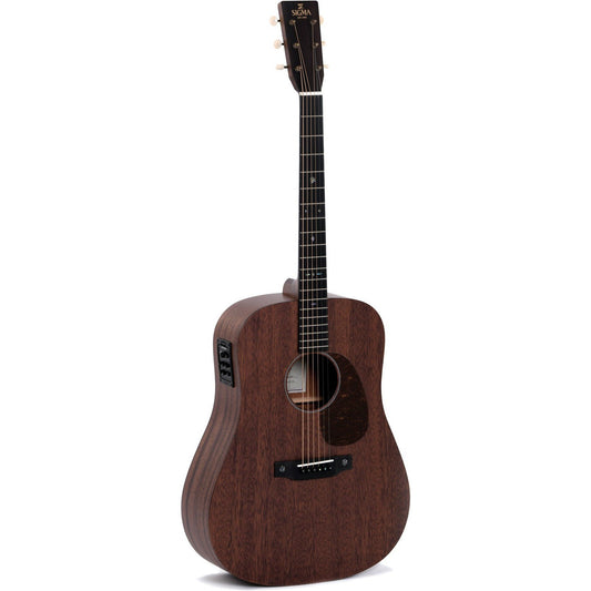 Sigma SDM-15E Dreadnought Acoustic Guitar All Solid Mahogany - Satin