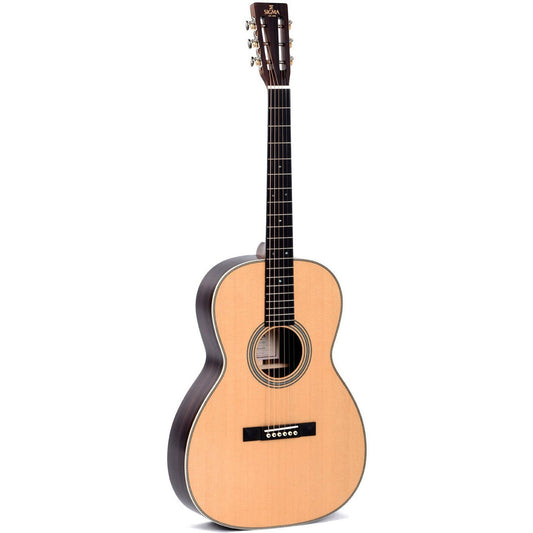 Sigma 000T-28S Acoustic Guitar 12-Fret Slotted Headstock Solid Spruce Top - Tilia Back and Sides - Gloss