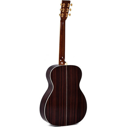 Sigma 000T-42 Acoustic Guitar Solid Spruce Top - Tilia Back and Sides - Style 42 Inlay - Gloss