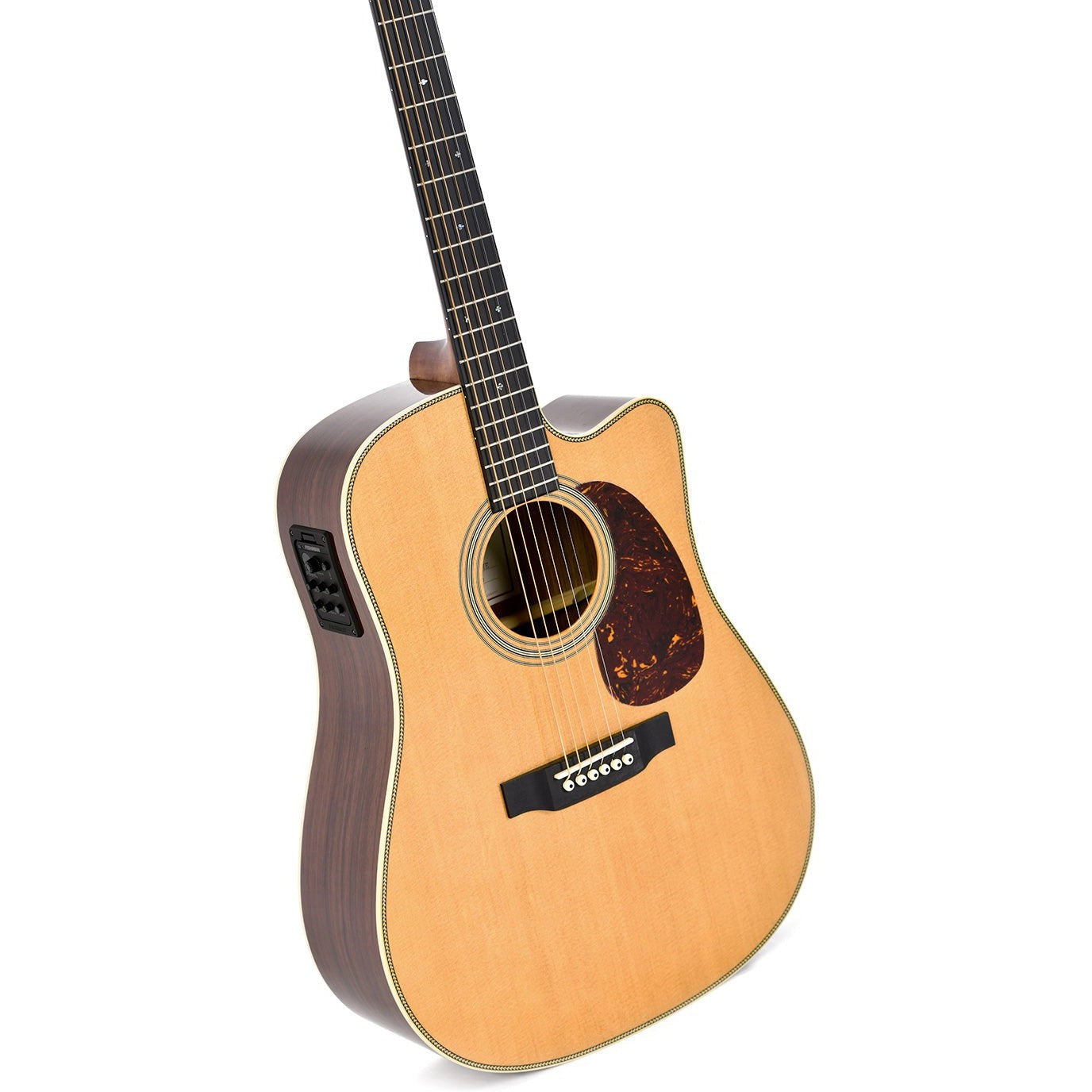 Sigma DTC-28HE Dreadnought Acoustic Guitar Cutaway Solid Spruce Top - Tilia Back and Sides - Gloss