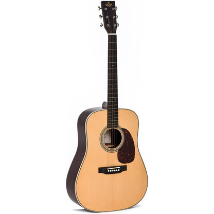 Sigma SDR-28 Dreadnought Acoustic Guitar All Solid Spruce Top and Rosewood Back and Sides - Gloss