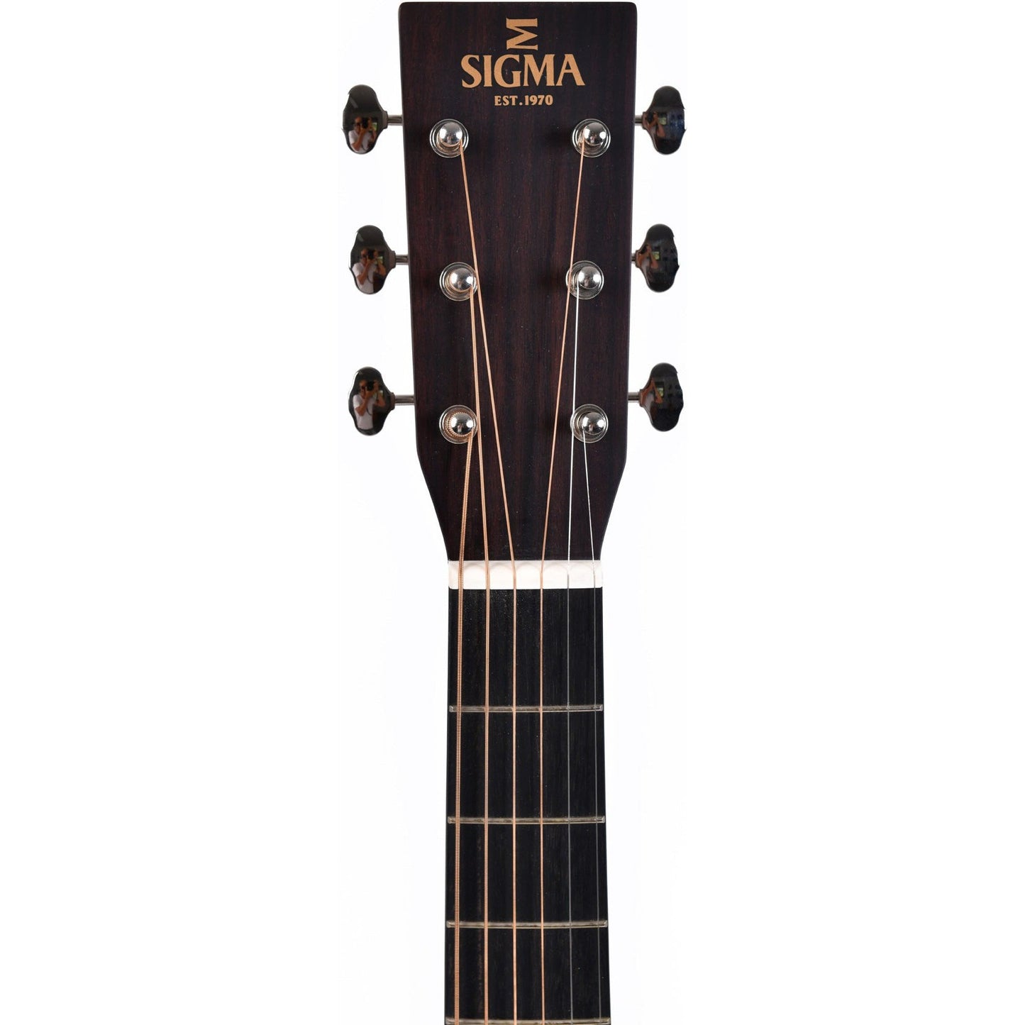 Sigma SOMR-28 OM Acoustic Guitar All Solid Spruce Top and Rosewood Back and Sides - Gloss