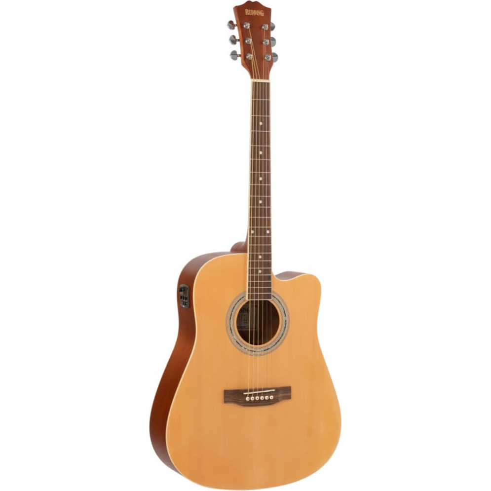 Redding RED50CE Acoustic Dreadnought Steel String Guitar Natural Gloss