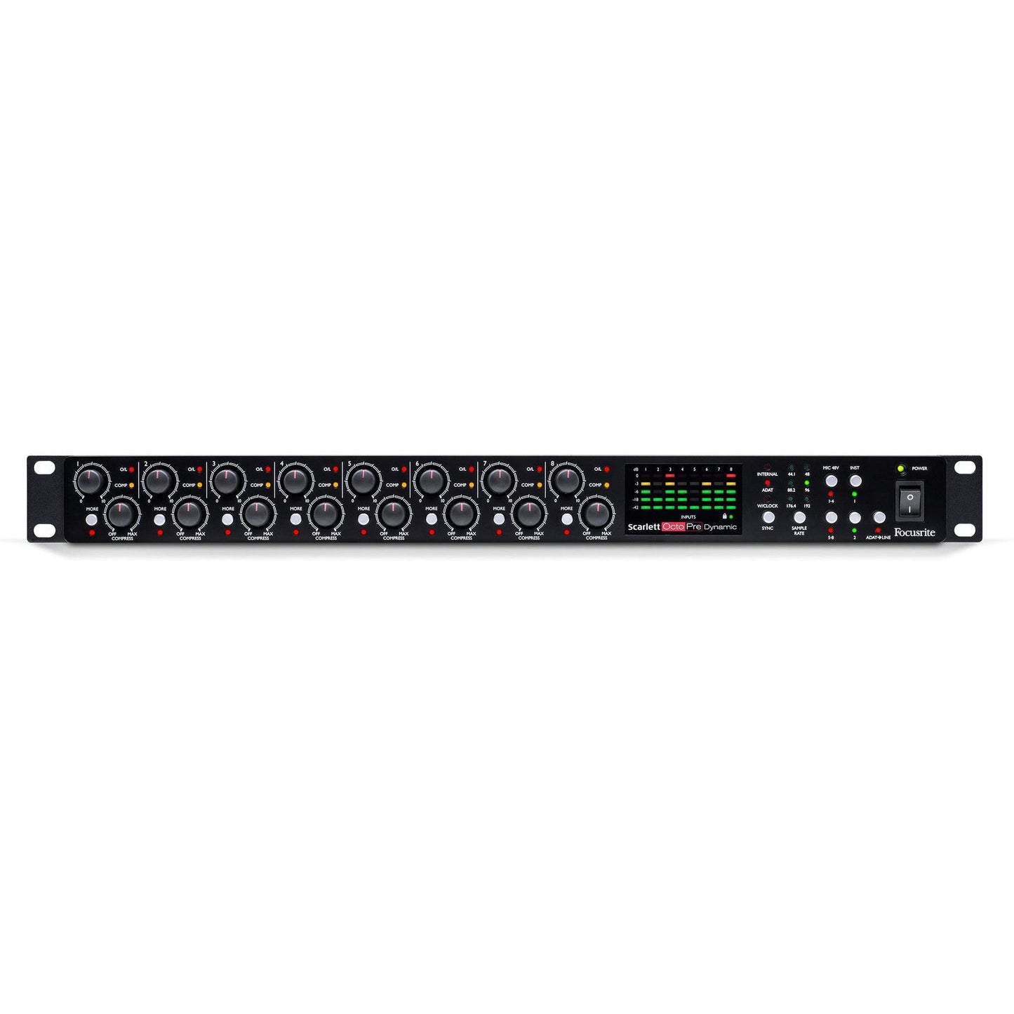 Focusrite Scarlett OctoPre Dynamic 8-Channel Mic Preamp With AD/DA Conversion